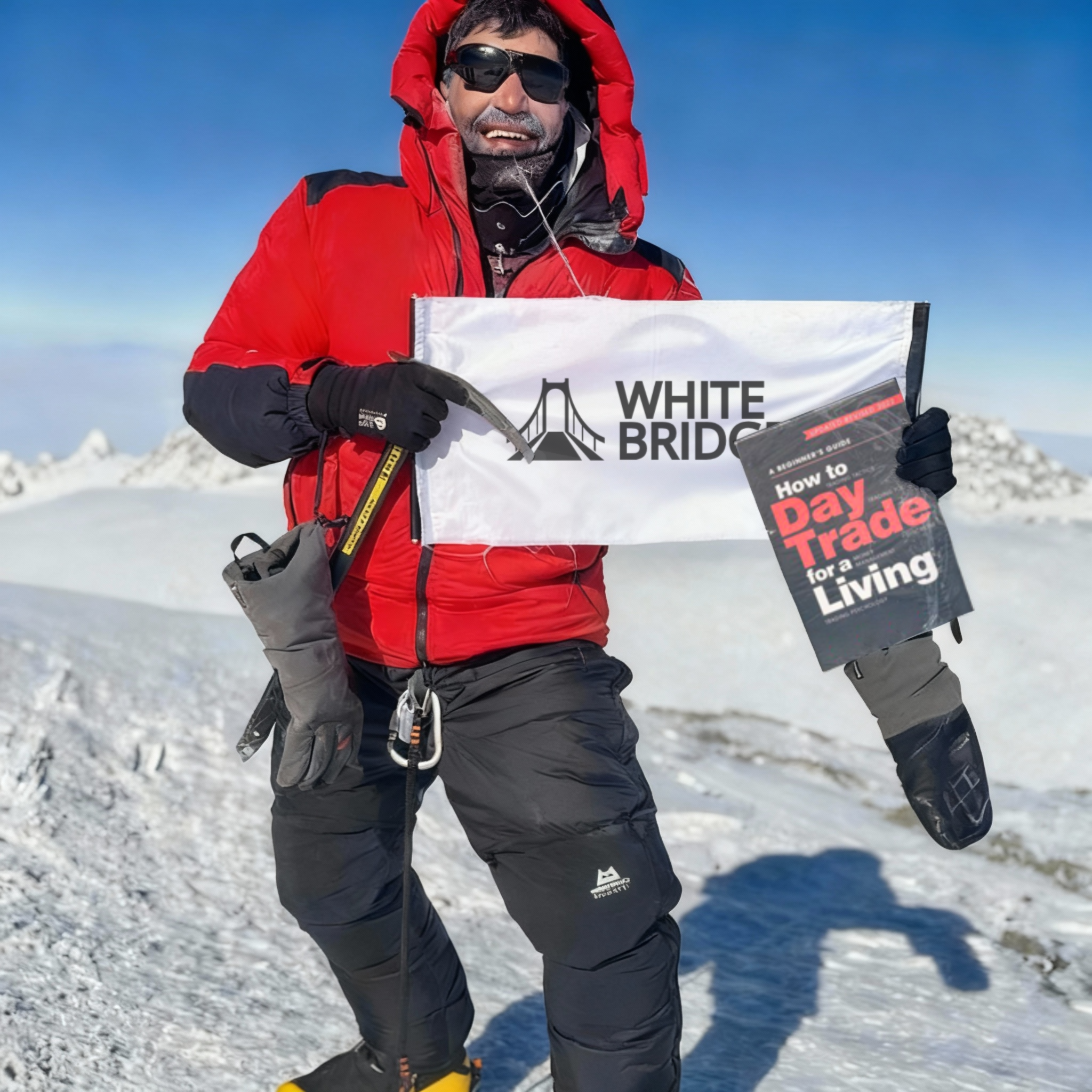 Aiden Razi at highest peak of Antarctica